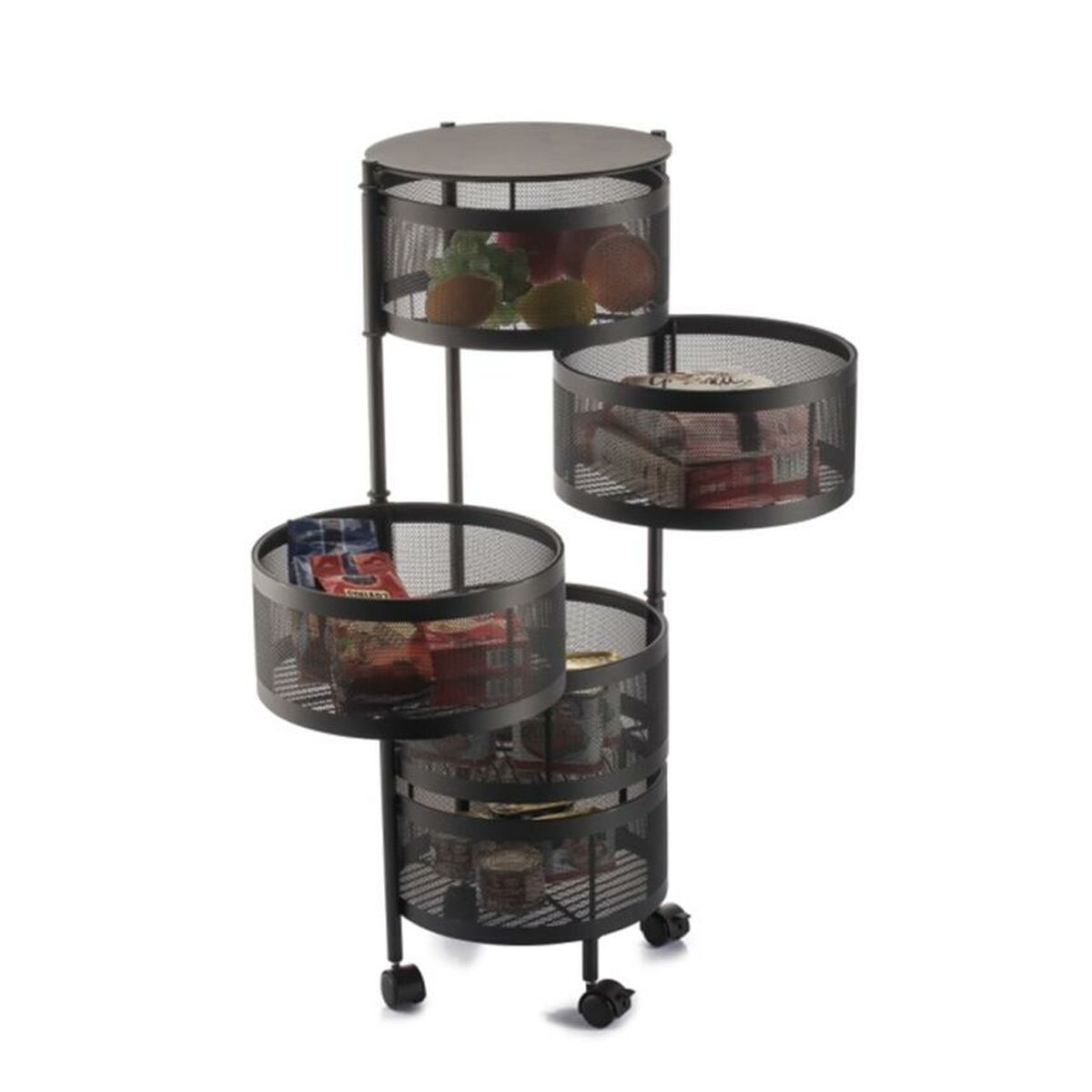 Mesa auxiliar Home ESPRIT Negro