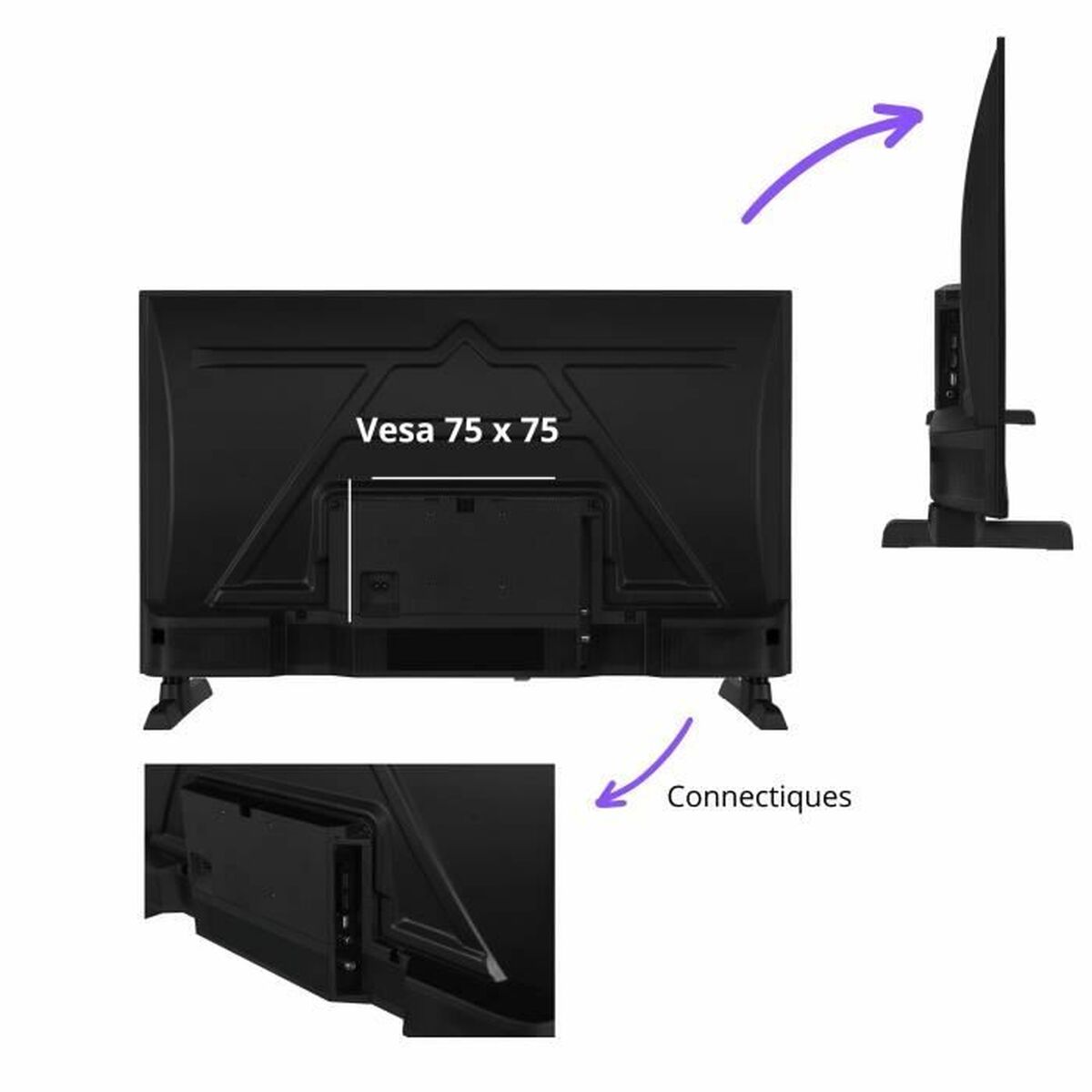Smart TV Continental Edison 32" HD