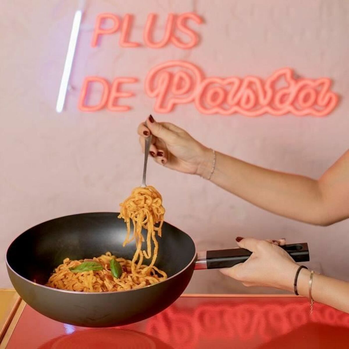 Sartén Wok Livoo Negro Aluminio Ø 32 cm