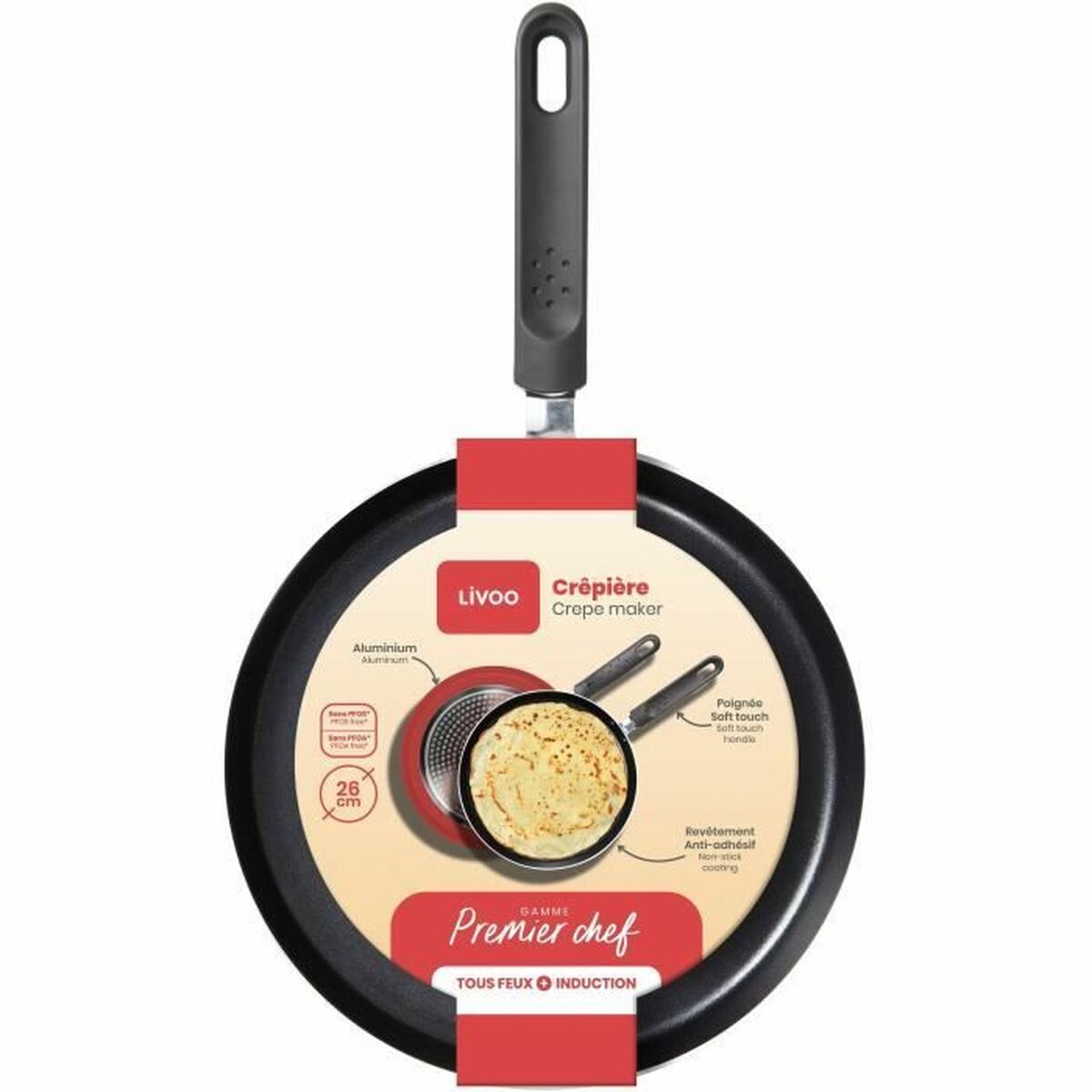 Sartén para Crepes Livoo Ø 26 cm
