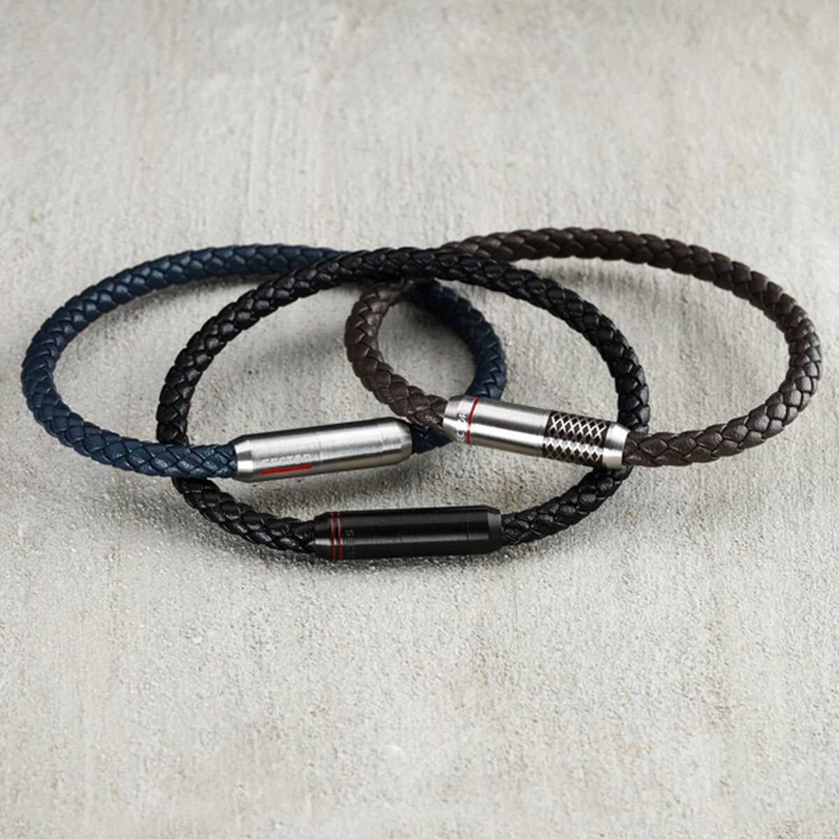 Pulsera Hombre Sector SZV101 Plata Negro