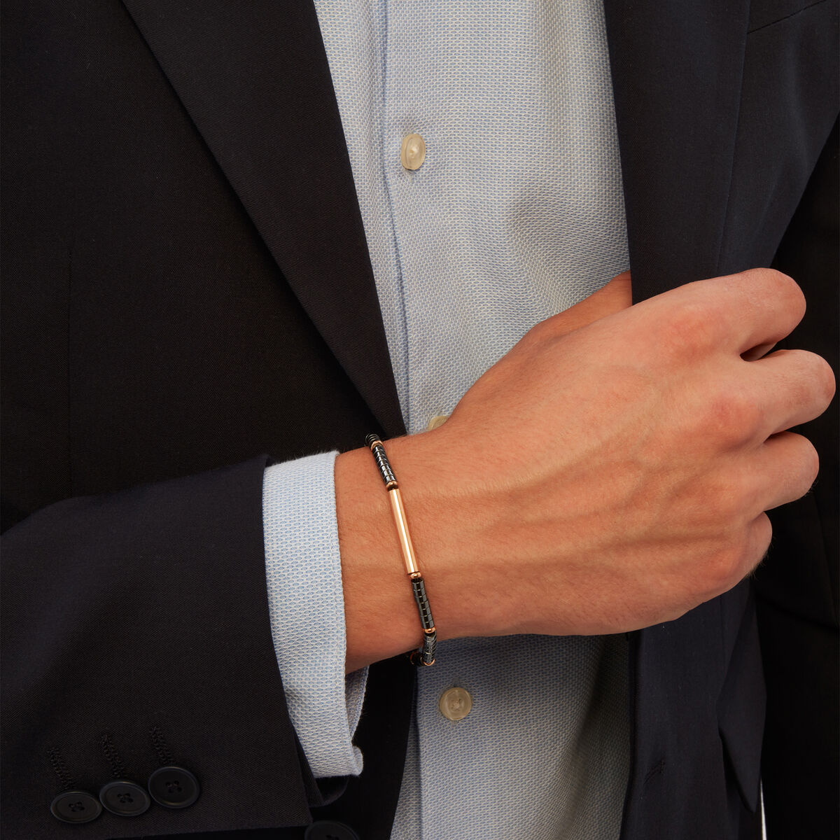 Pulsera Hombre Breil TJ3640 Plata de ley 925 Negro