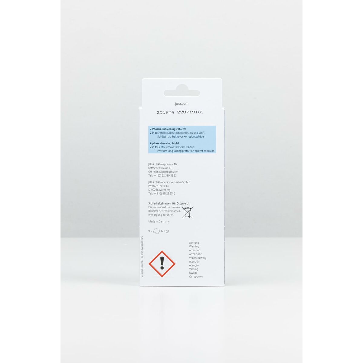 Descalcificador para Cafeteras Jura