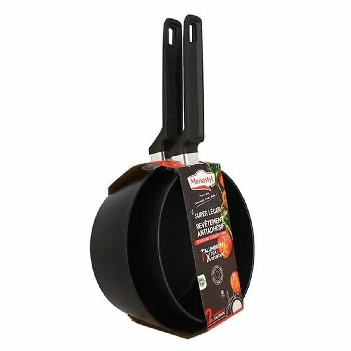 Cazo Menastyl Aluminio Ø 18 cm Ø 20 cm 2 Piezas (2 Unidades)