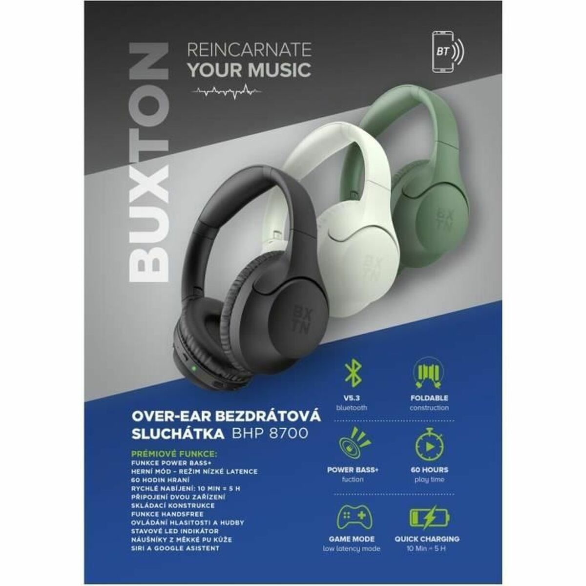 Auriculares BUSHNELL Blanco