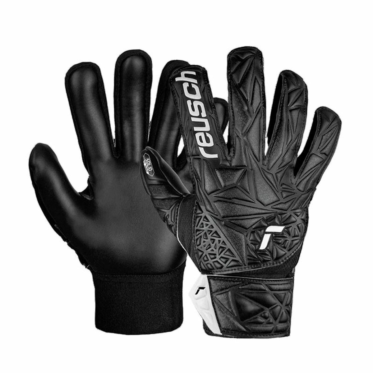 Guantes de Portero Reusch Attrakt Starter Solid Finger Negro