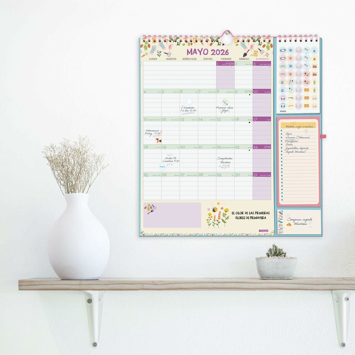 Calendario de pared Finocam