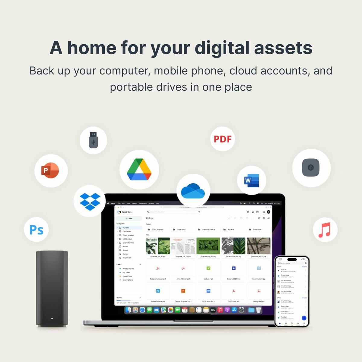 Disco Duro Externo Synology BST150-4T Quad Core Negro