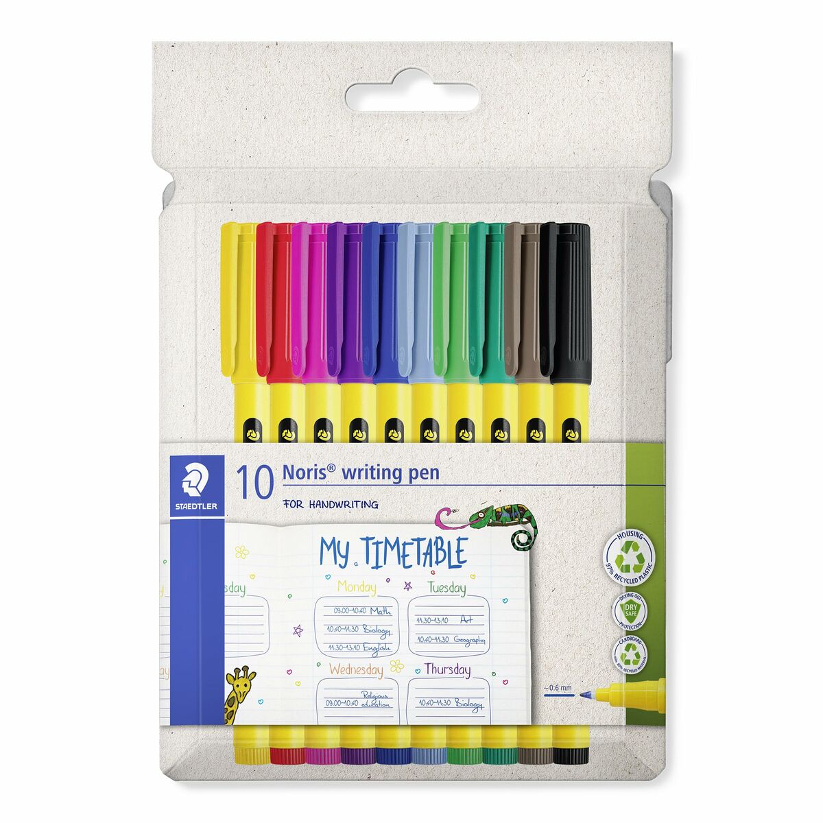 Rotuladores Staedtler Amarillo Multicolor (10 Unidades)