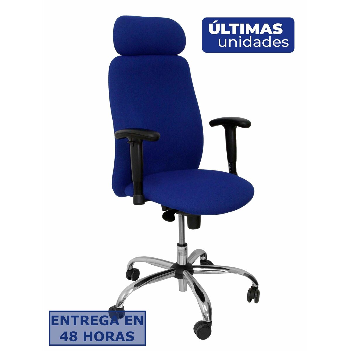 Silla de Oficina con Cabecero Fuente Piqueras y Crespo 274DSBALI229 Azul