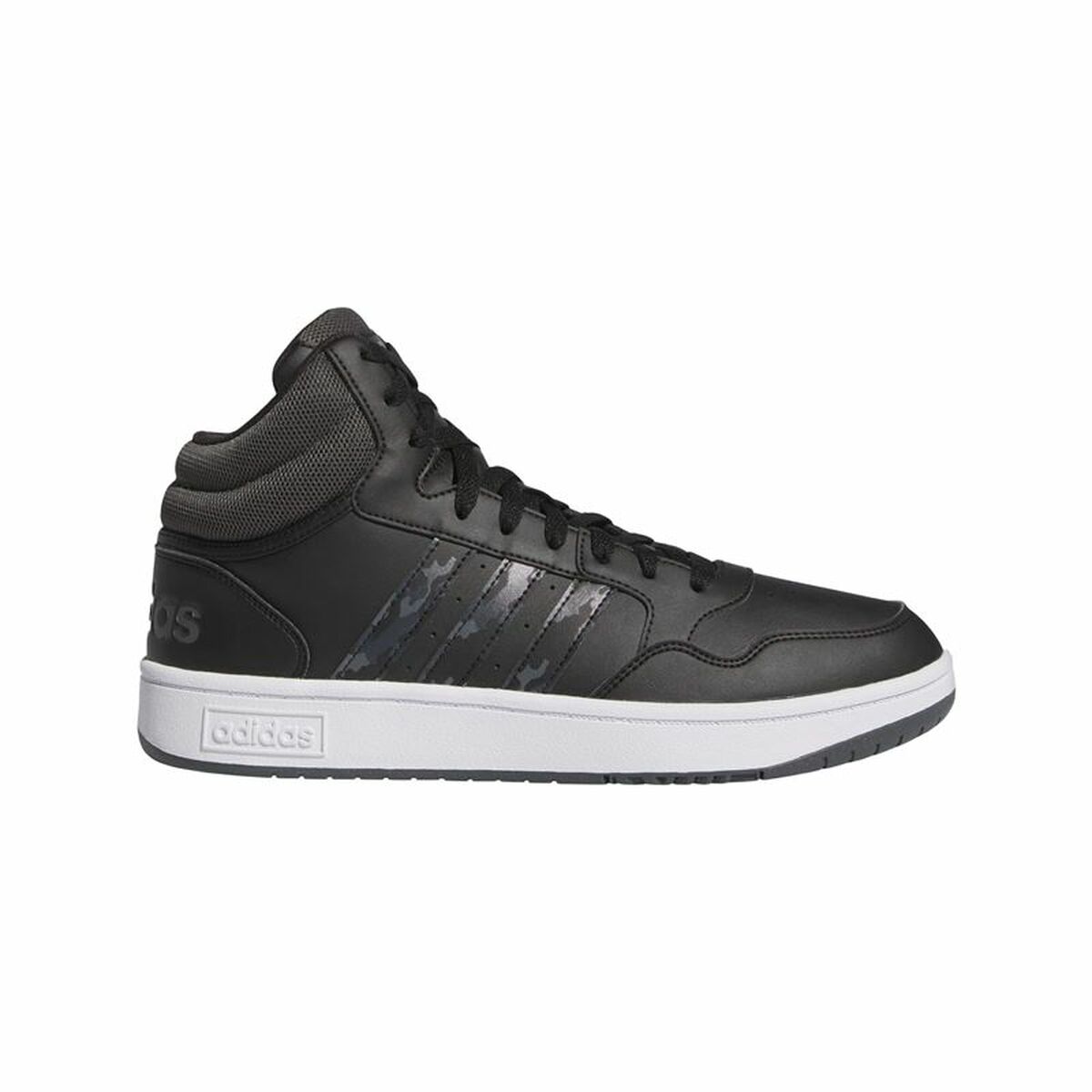 Zapatillas Casual Hombre Adidas Hoops 3.0 Mid Negro