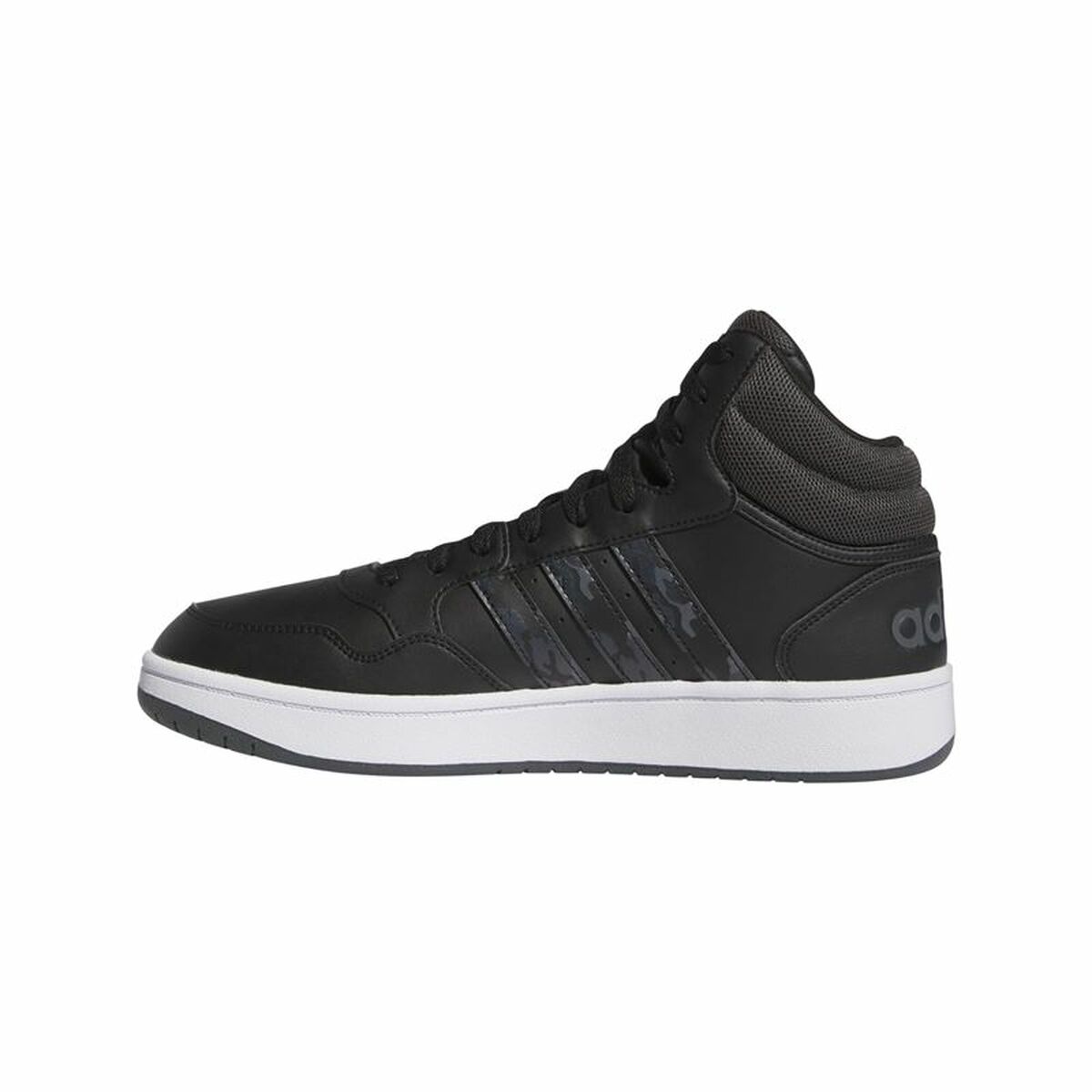 Zapatillas Casual Hombre Adidas Hoops 3.0 Mid Negro