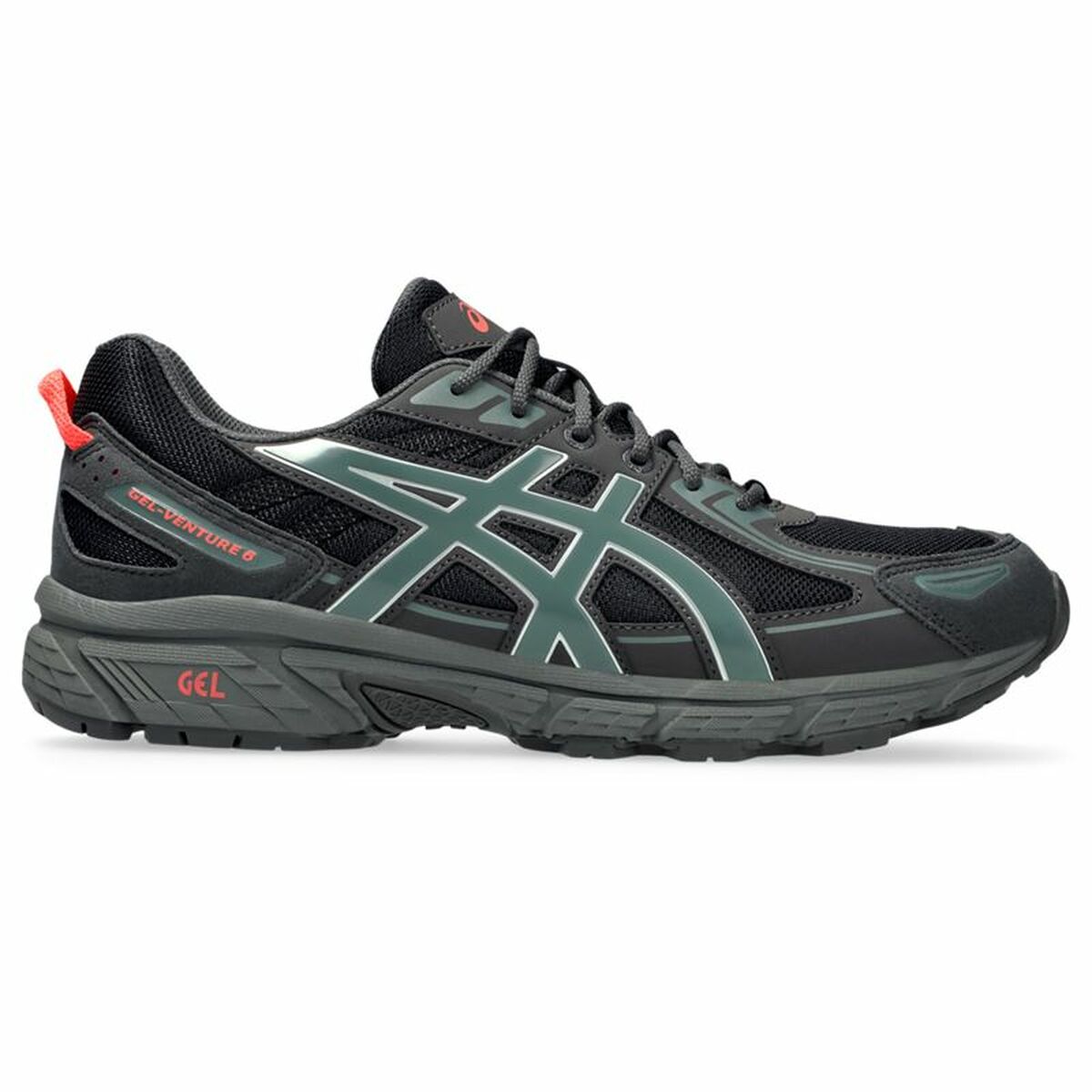 Zapatillas de Hombre para Caminar Asics Gel-Venture 6 Negro Gris