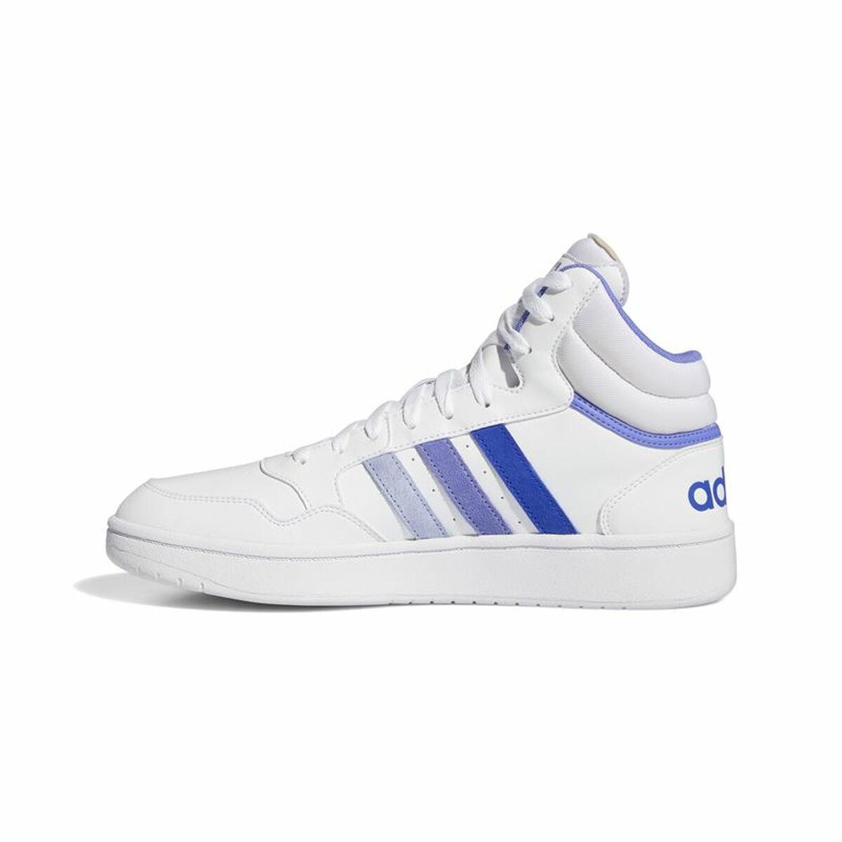 Zapatillas Casual Hombre Adidas Hoops 3.0 Mid Blanco