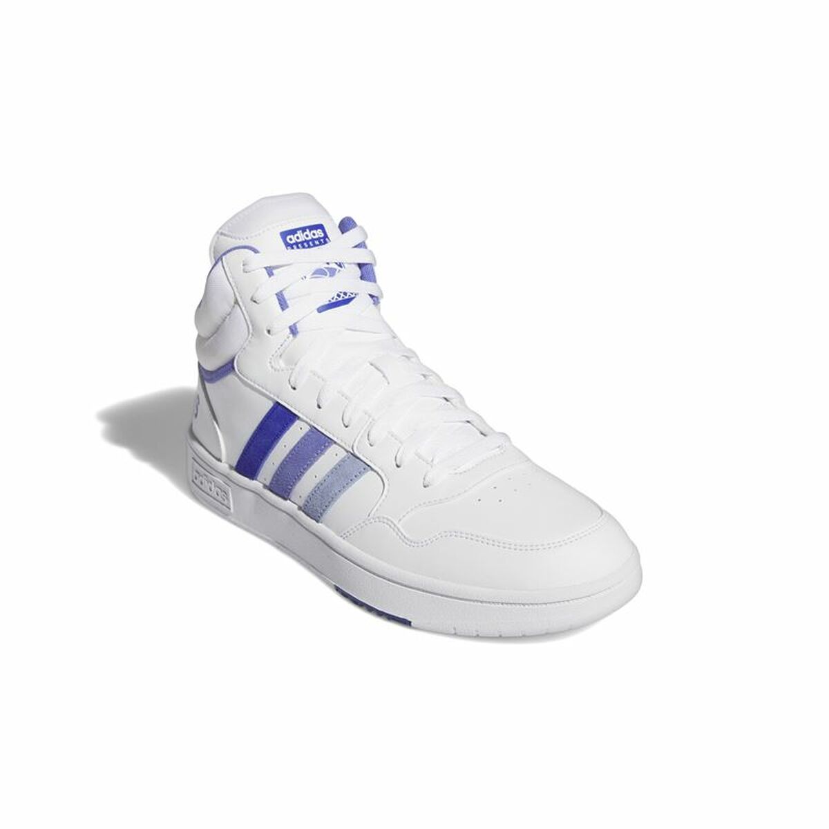 Zapatillas Casual Hombre Adidas Hoops 3.0 Mid Blanco