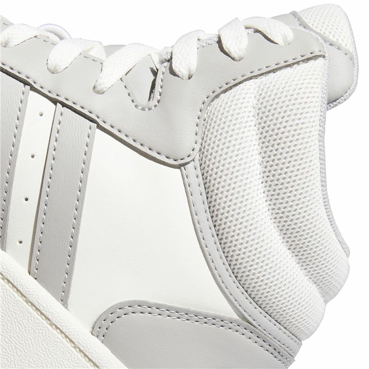 Zapatillas Casual de Mujer Adidas Hoops 3.0 Mid Blanco