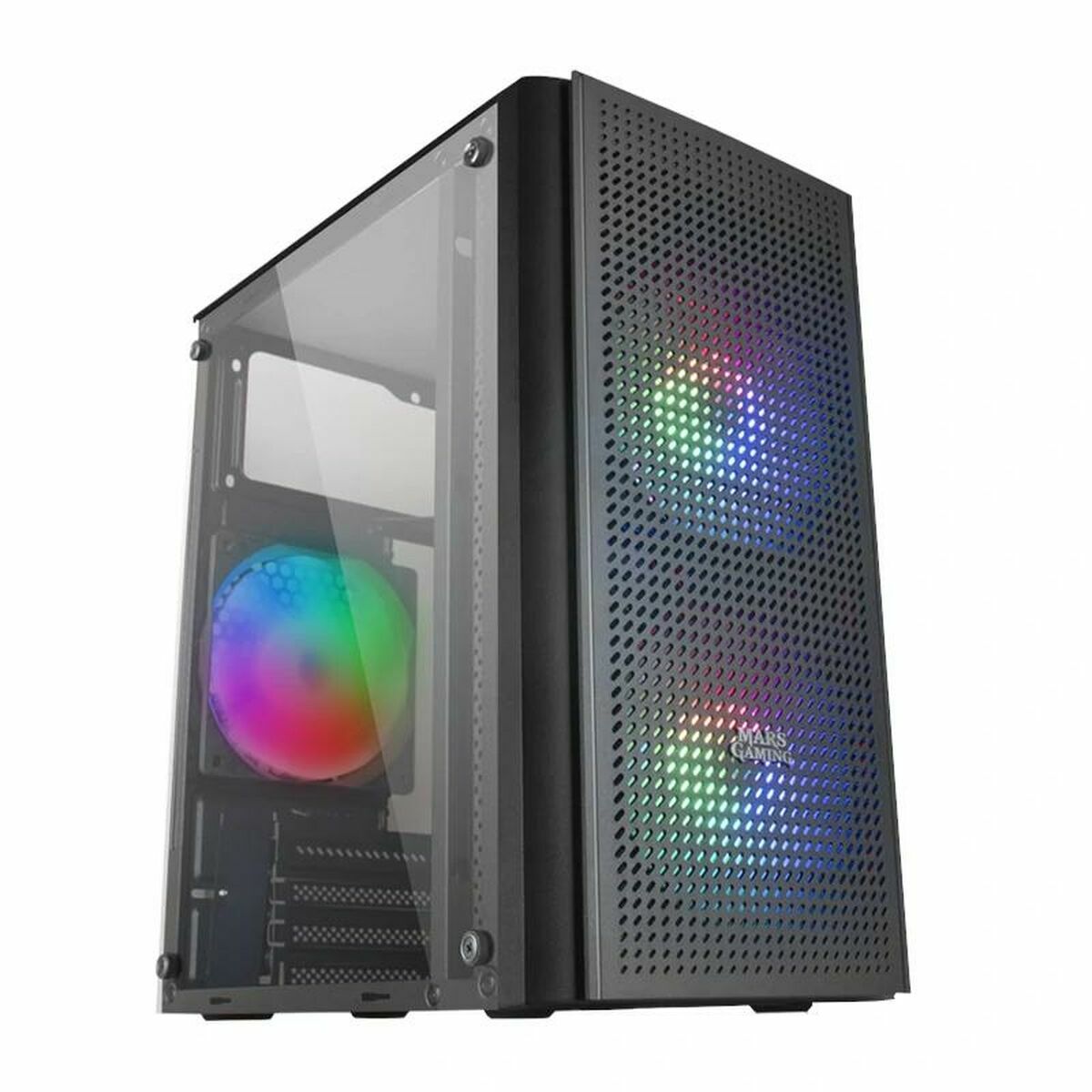 Caja Semitorre ATX Mars Gaming MC300 Negro LED RGB RGB mATX
