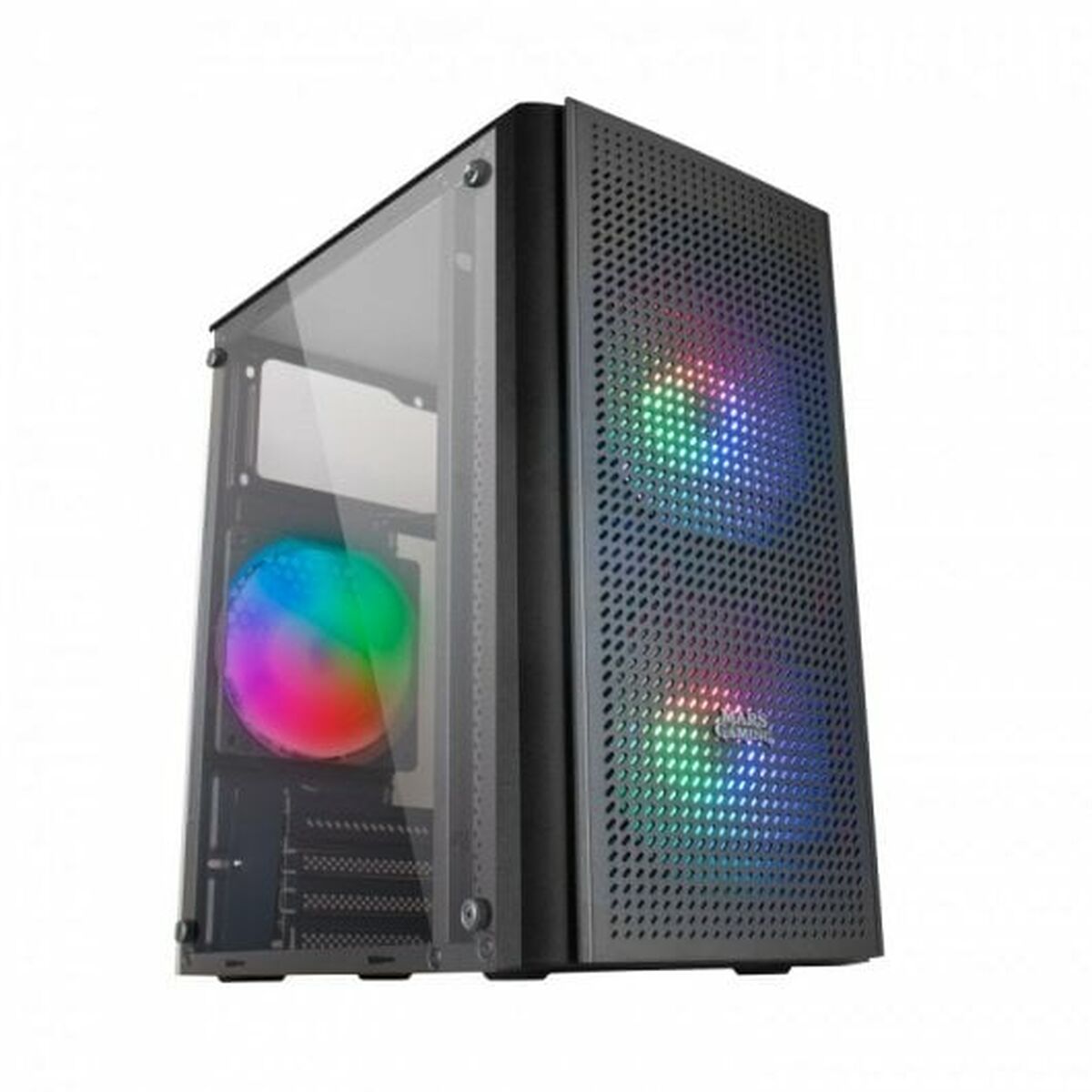 Caja Semitorre ATX Mars Gaming MC300 Negro LED RGB RGB mATX