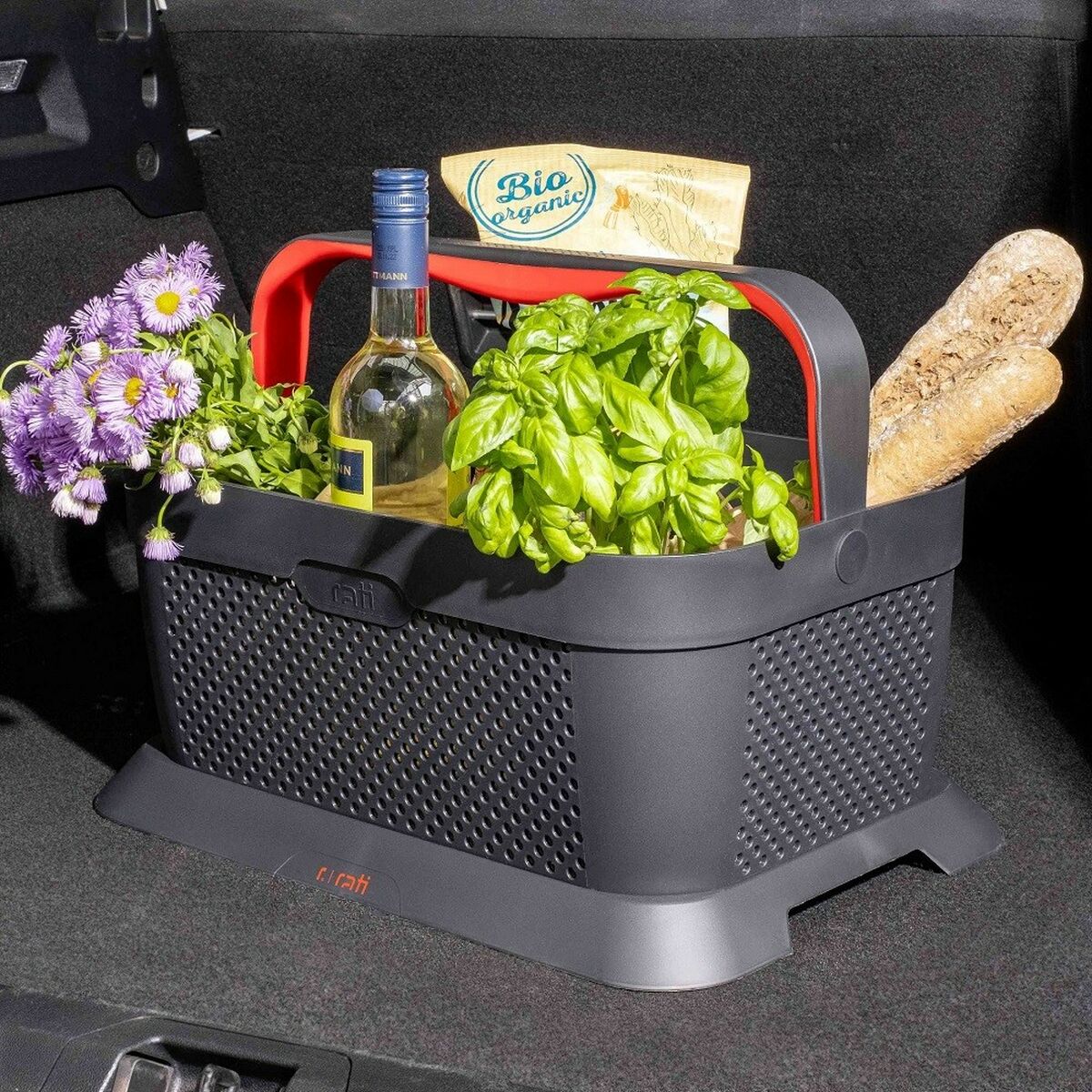 Cesta para el maletero del coche Armster V01763 Rojo Plástico