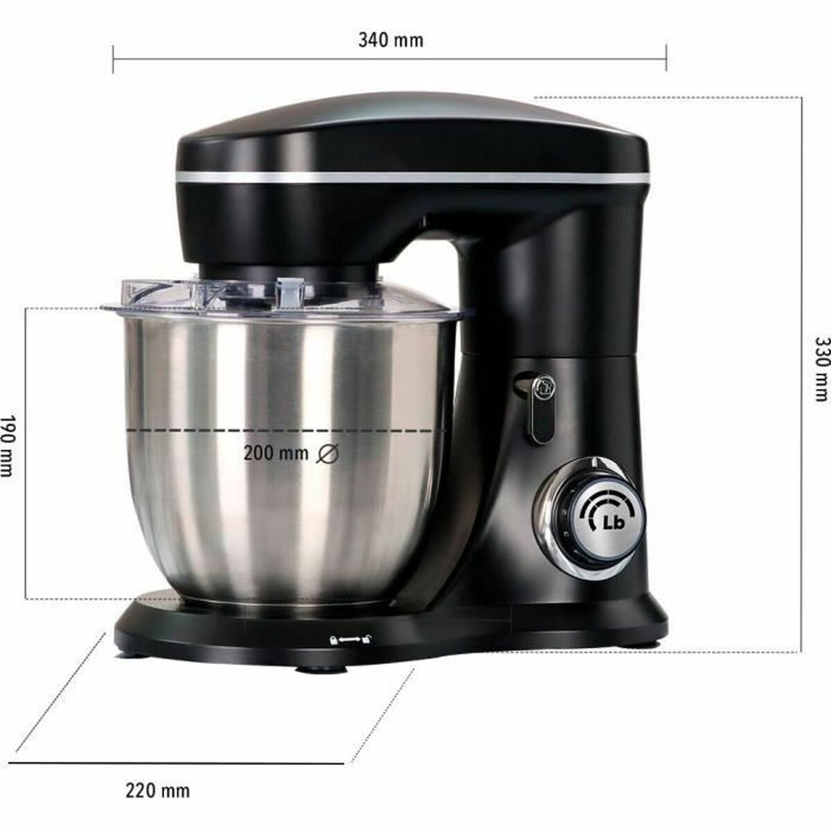 Robot de Cocina Little Balance 8102 Negro
