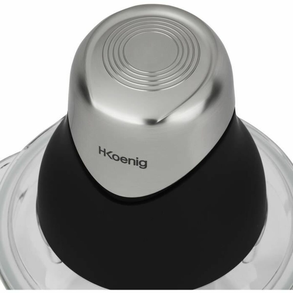 Picadora Hkoenig LEO8 Negro Cromo Vidrio Acero Inoxidable 1 L