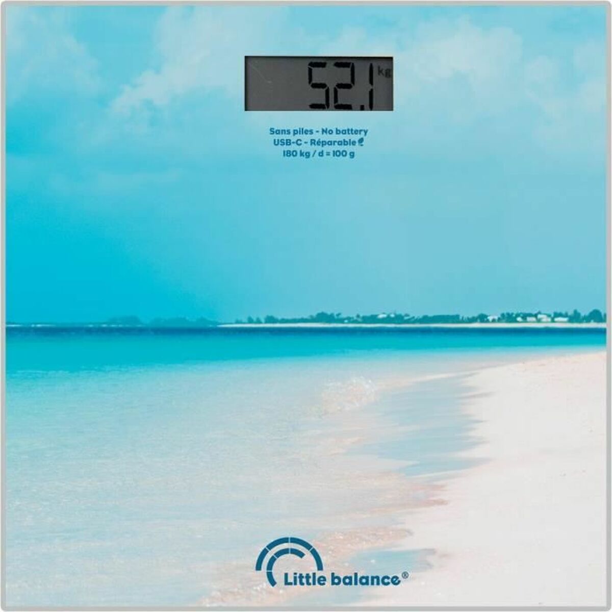 Báscula Digital de Baño Little Balance Caribe Azul