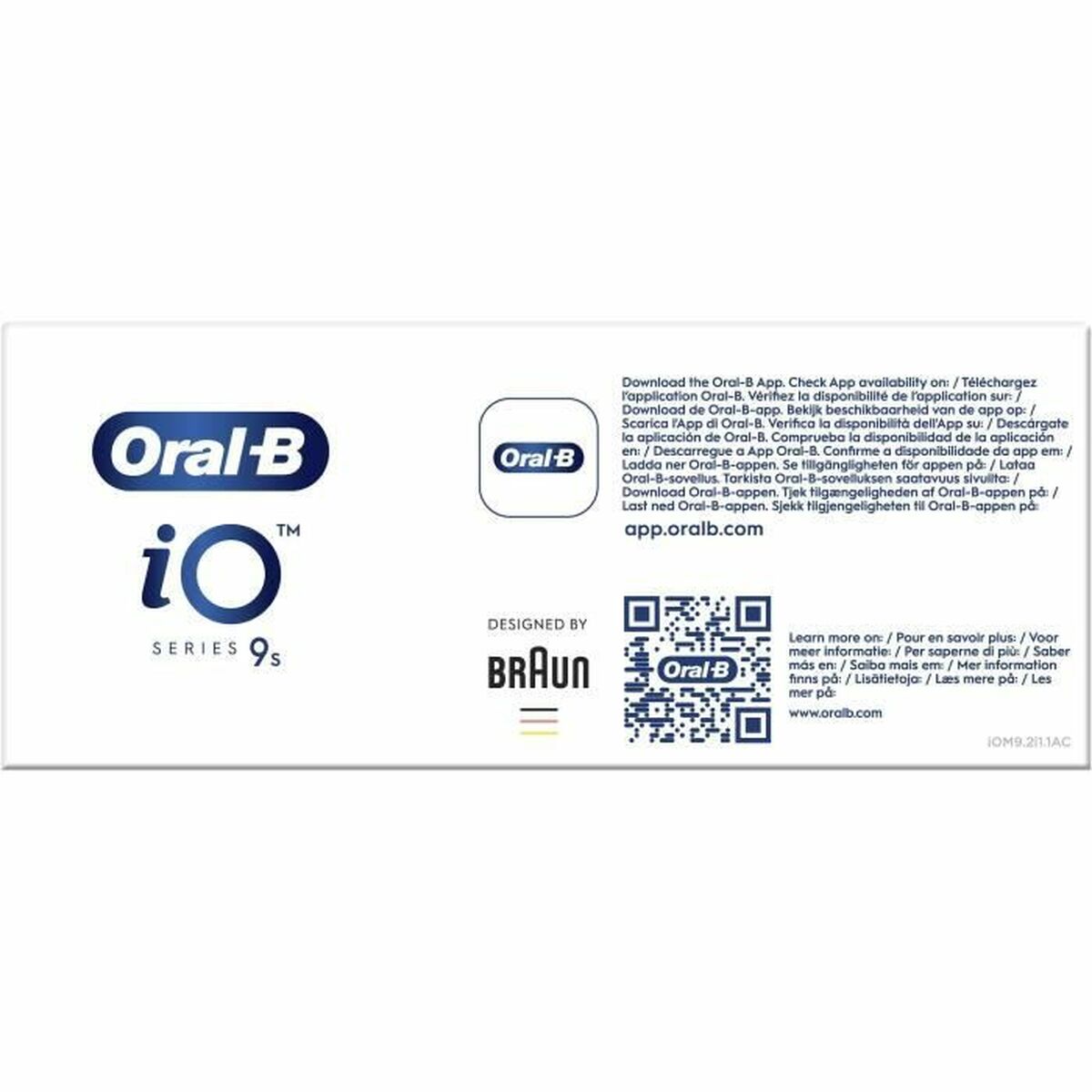 Cepillo de Dientes Eléctrico Oral-B Serie iO9s (2 Piezas) (2 Unidades)