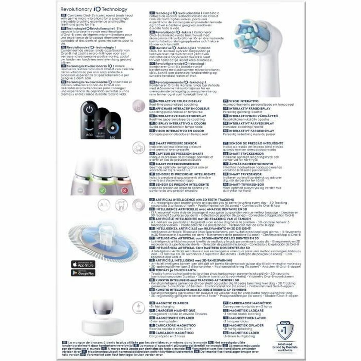 Cepillo de Dientes Eléctrico Oral-B Serie iO9s (2 Piezas) (2 Unidades)