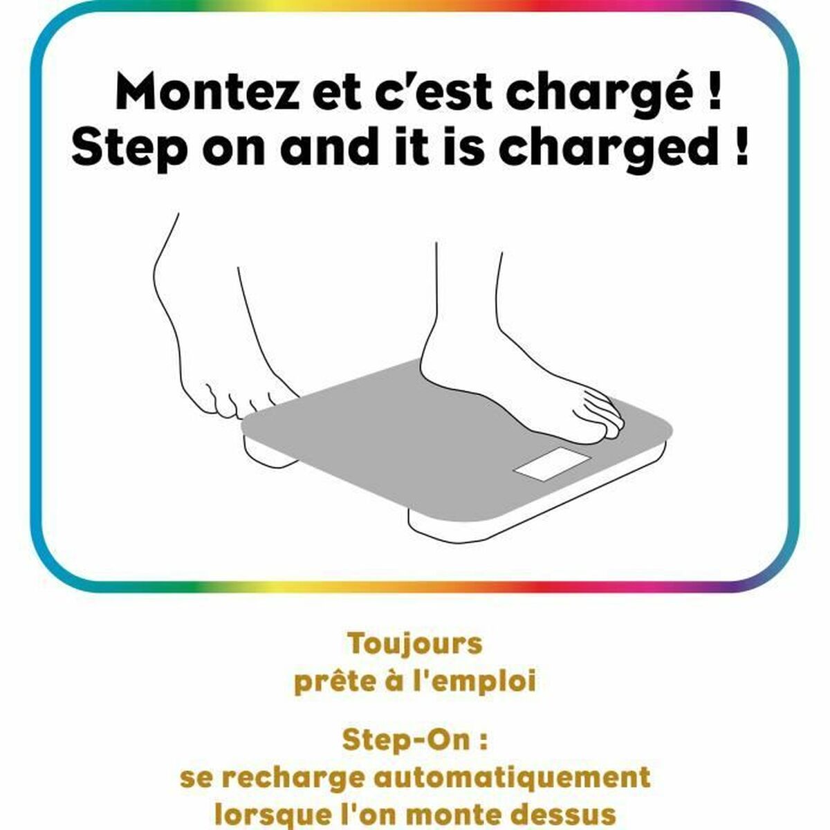 Báscula Digital de Baño Little Balance Kinetic Auto Azul