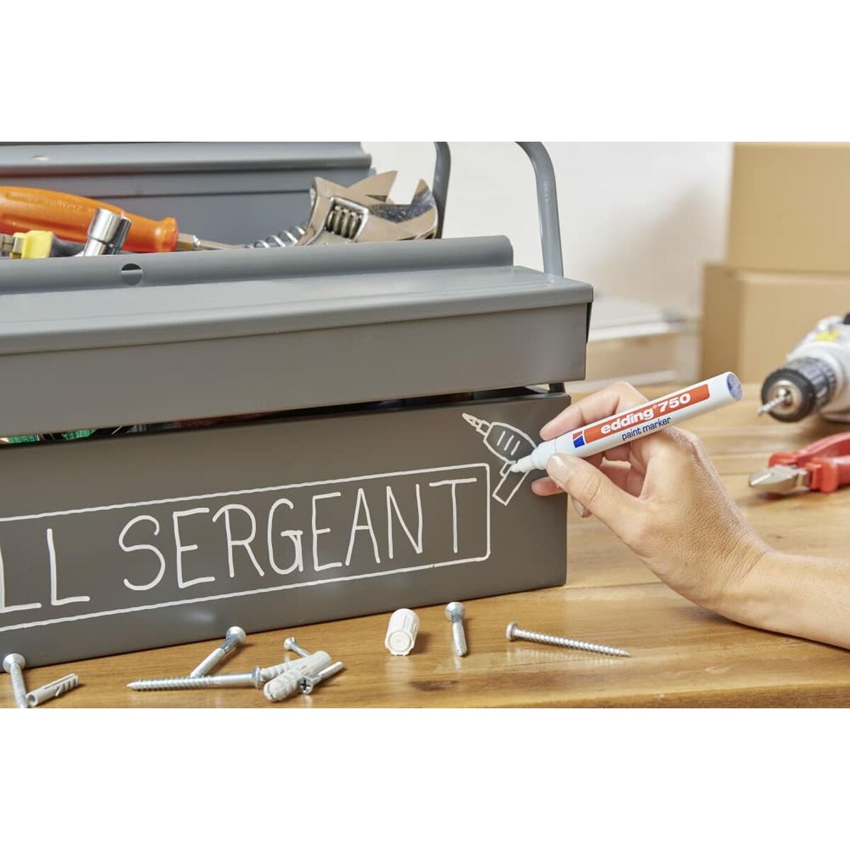 Rotulador Edding 750-49 Blanco