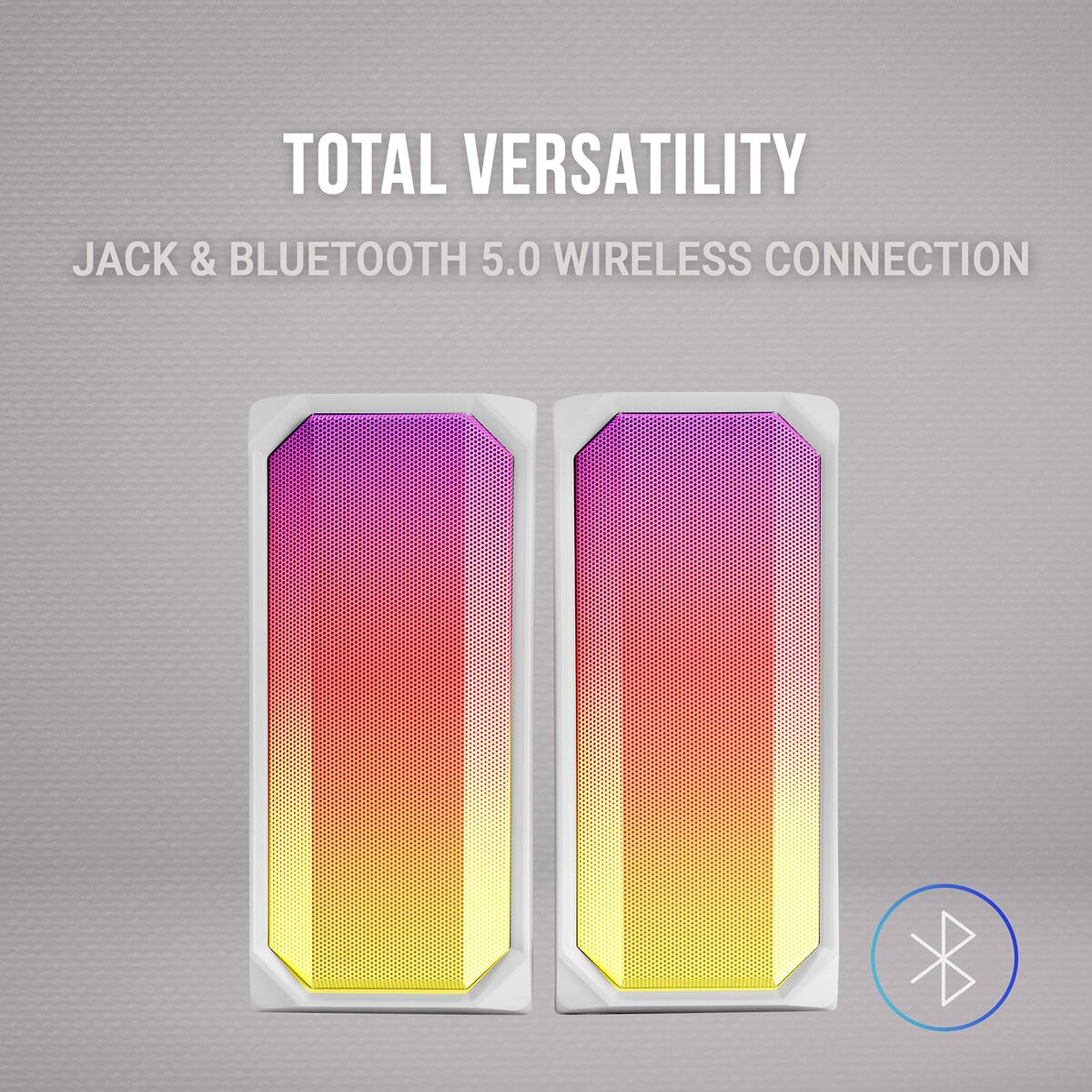 Altavoz Bluetooth Portátil Mars Gaming MSRGBW Blanco 15 W 4 W