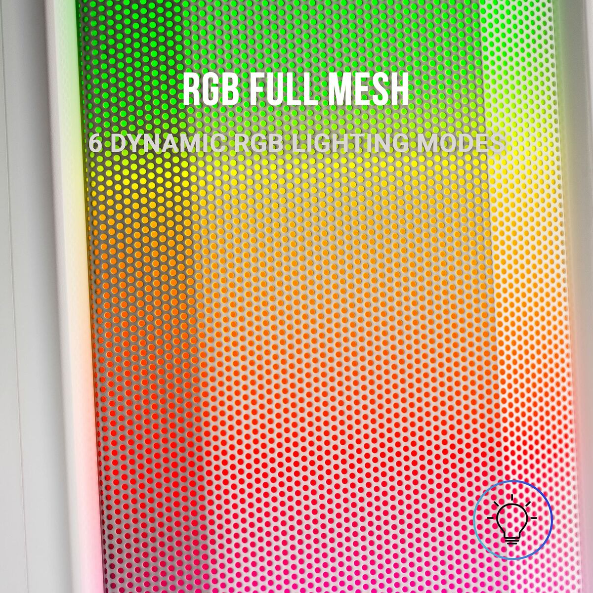 Altavoz Bluetooth Portátil Mars Gaming MSRGBW Blanco 15 W 4 W