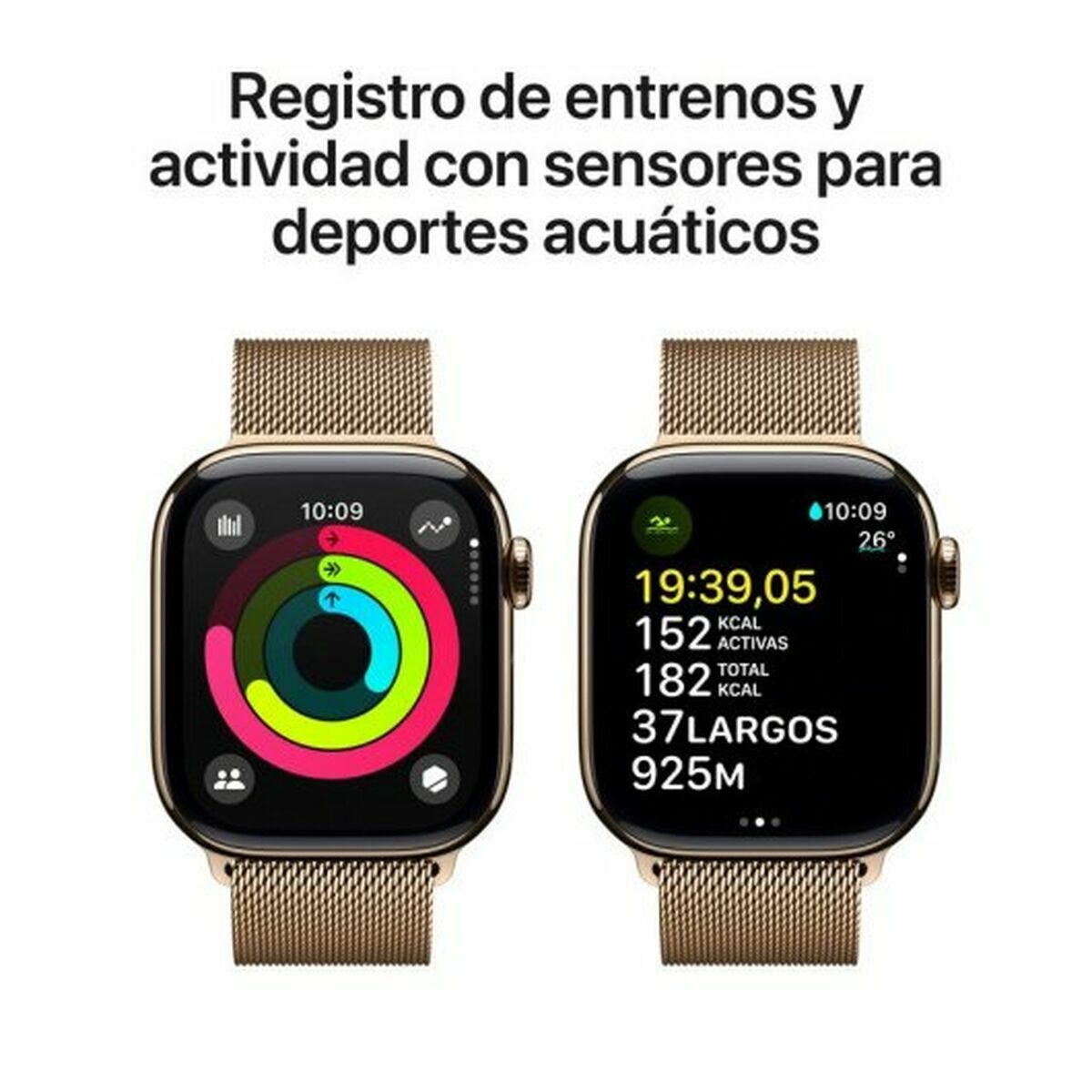 Reloj Hombre Apple MX083QL/A Dorado