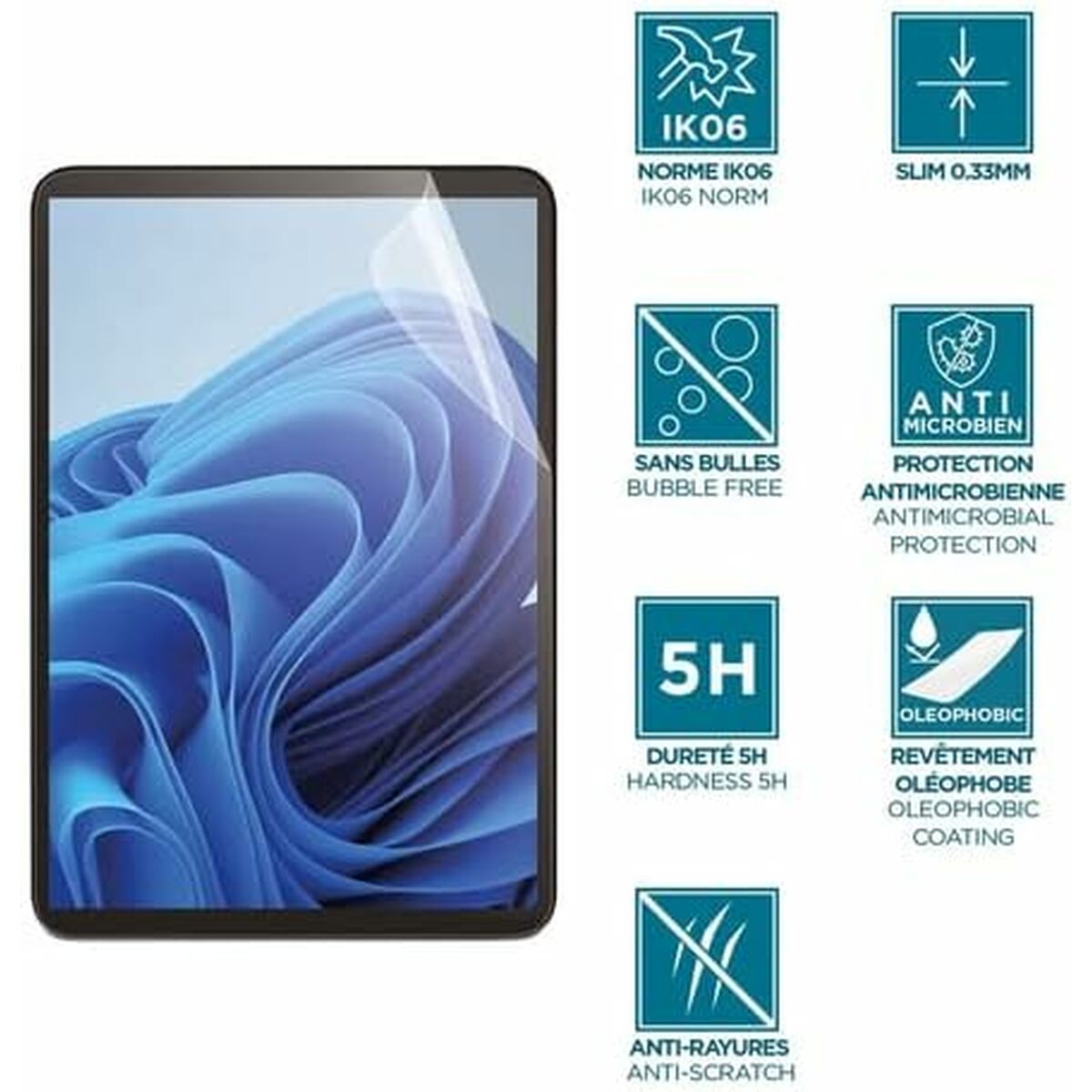 Protector de Pantalla para Tablet Mobilis 036258 Microsoft Windows