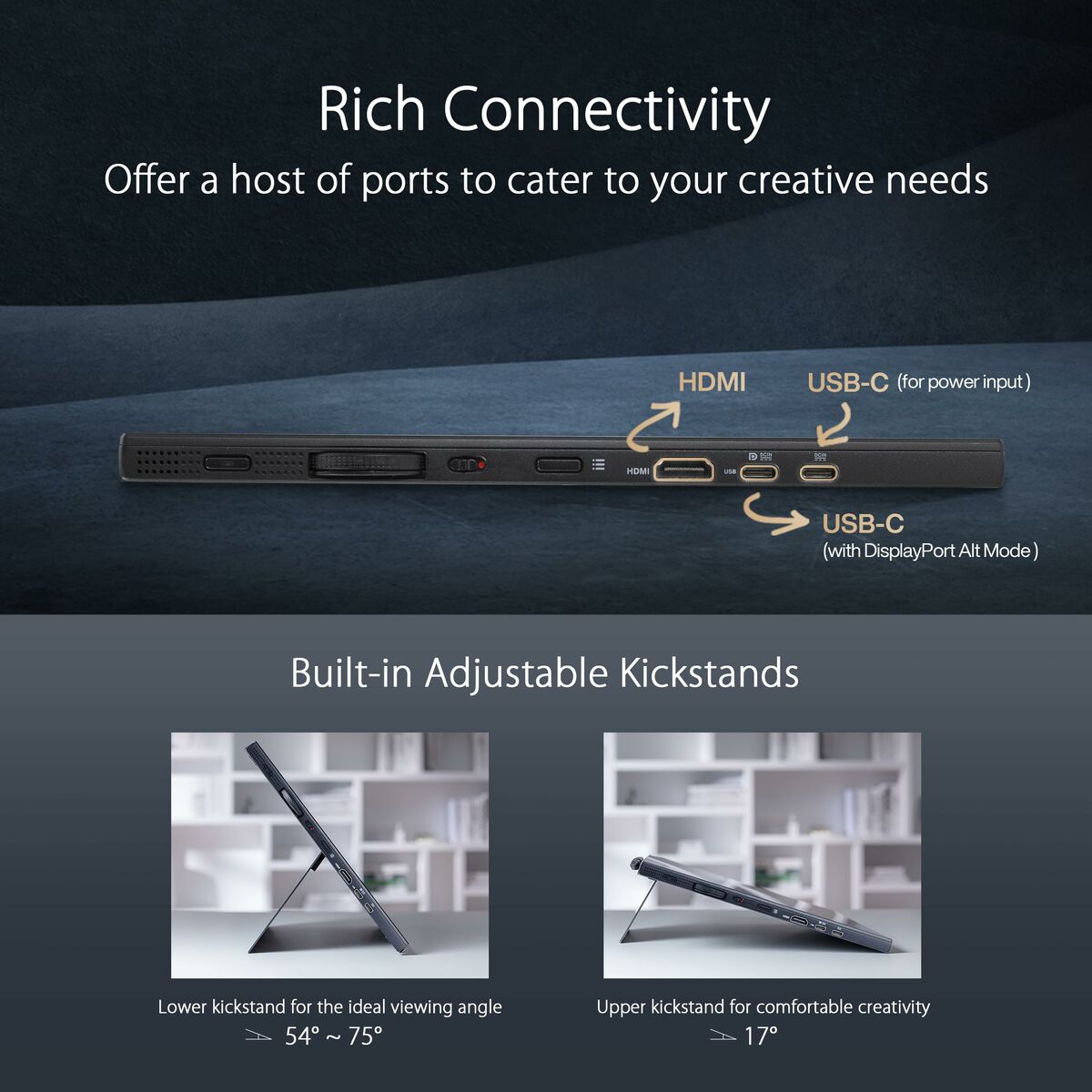 Pantalla Táctil Interactiva Asus 90LM0711-B01I70 4K Ultra HD 15,6"