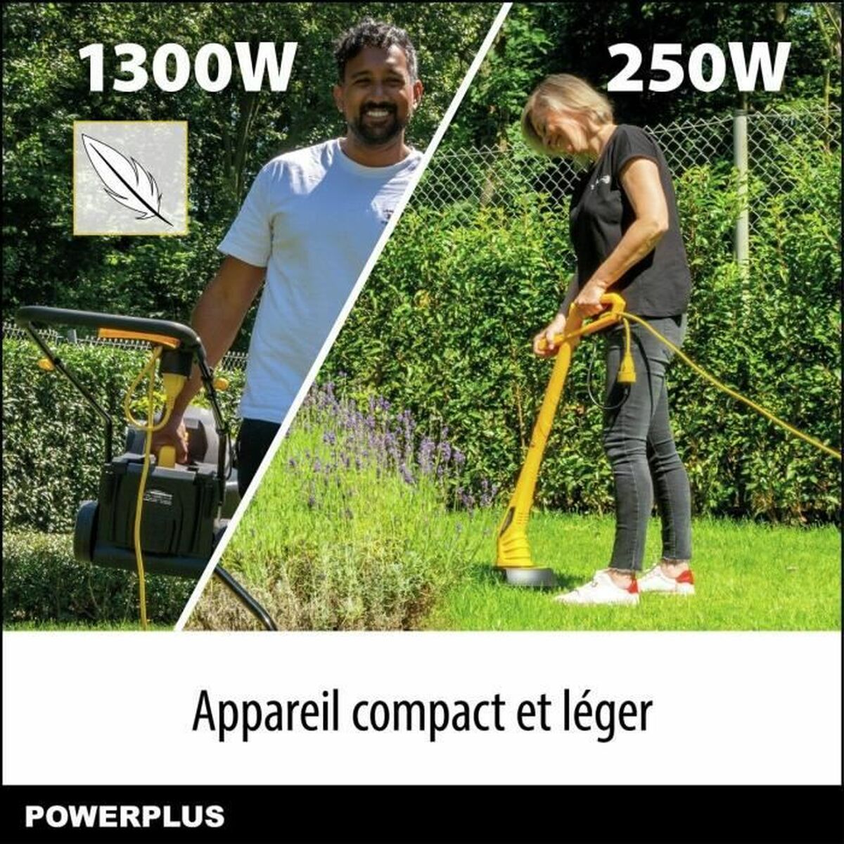 Cortacésped Eléctrico Powerplus POWXG62205T 1300 W 220-240 V 32 cm 32 L