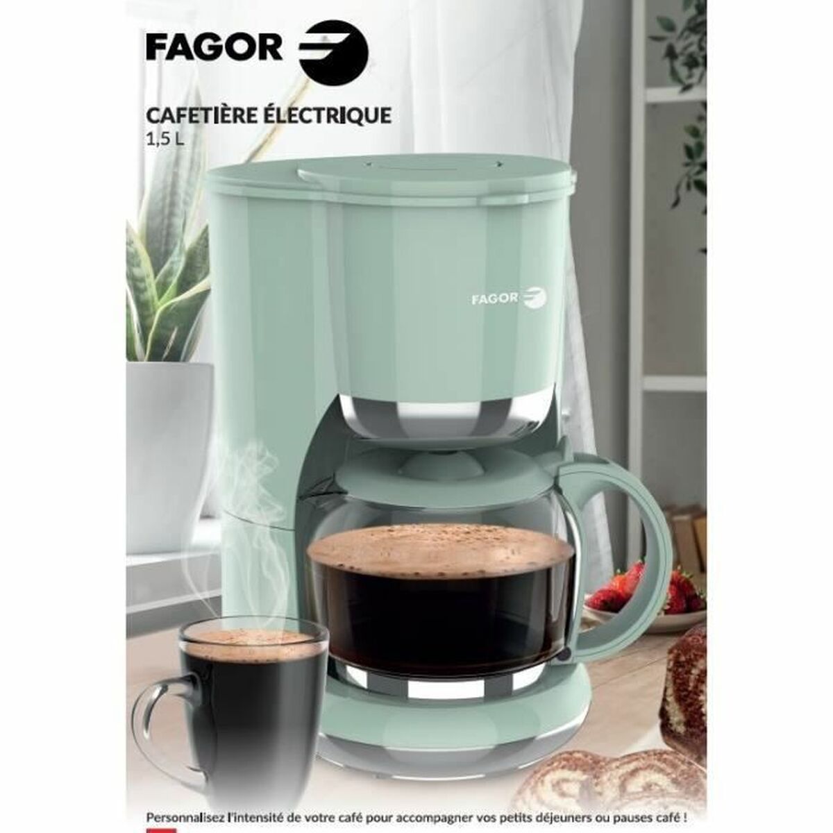 Cafetera de Goteo Fagor FG1560 1,5 L 12 Tazas
