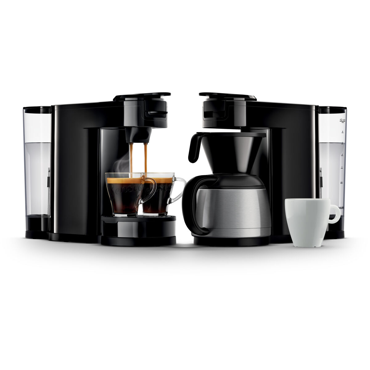Cafetera de Cápsulas Philips SENSEO SWITCH HD6592/65 noir 1 bar 1450 W