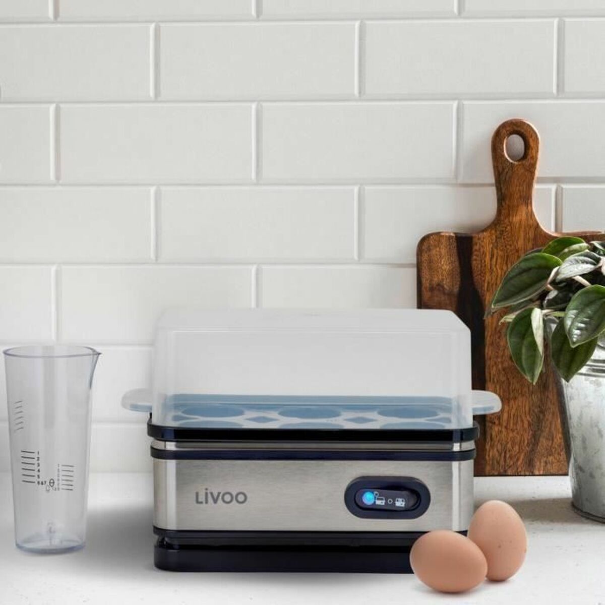 Hervidor de huevos Livoo DOC290 Acero 400 W