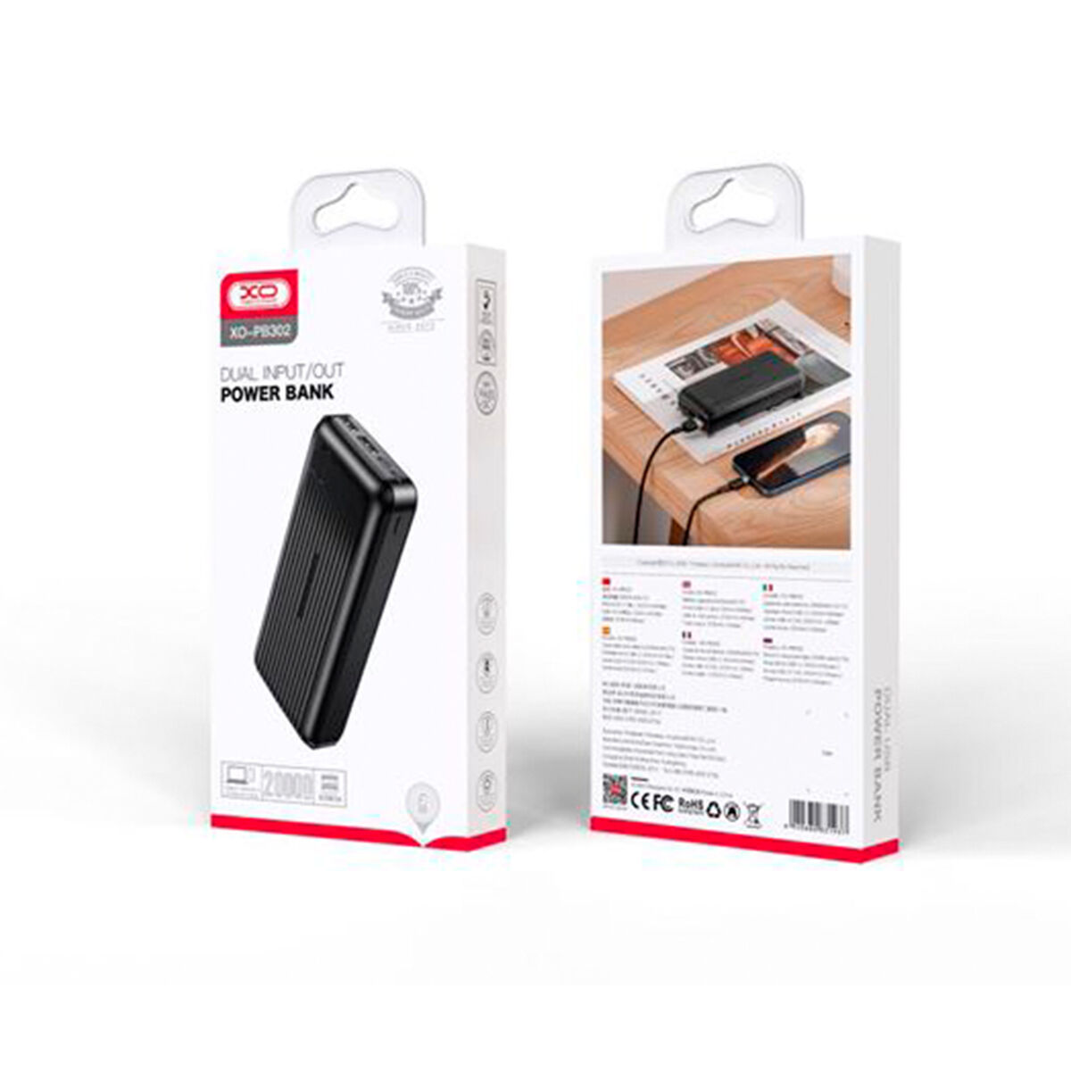 Powerbank XO Negro 20000 mAh