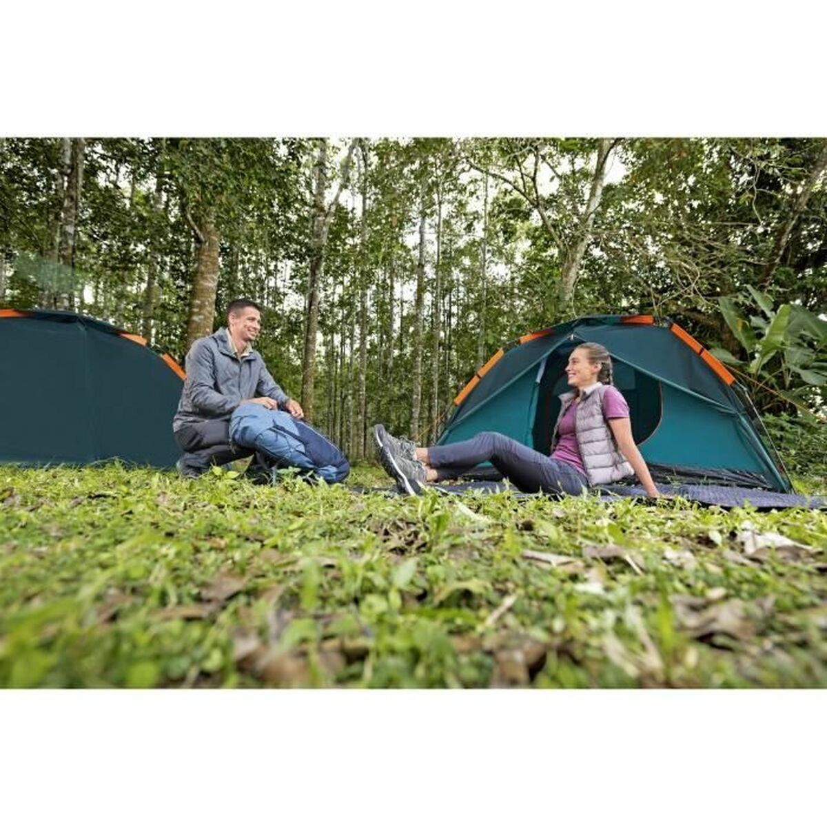 Colchón Hinchable Bestway 671BU Tritech Queen 203 x 152 x 36 cm (2 Unidades)