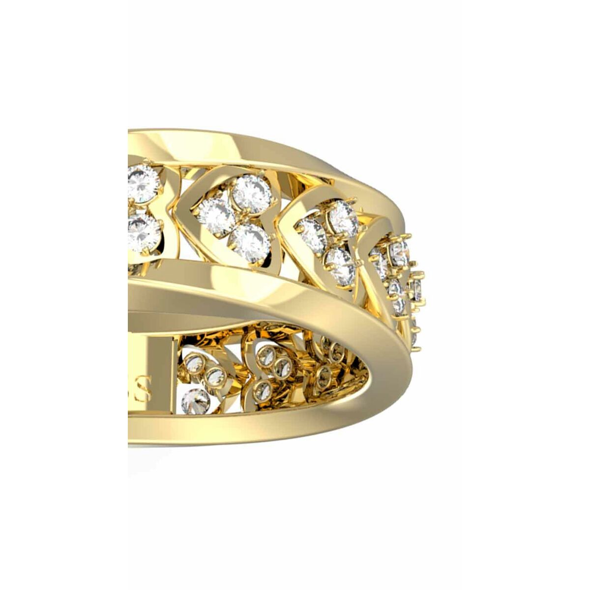 Anillo Mujer Guess JUBR04605JWYG52 12 Dorado