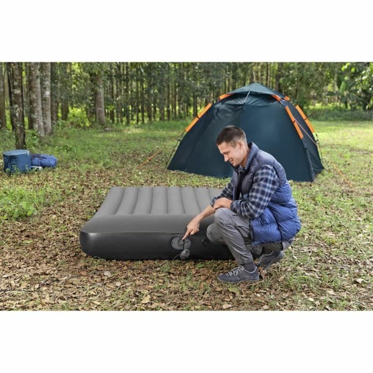 Colchón Hinchable Bestway 671BS Tritech Queen 203 x 152 x 30 cm