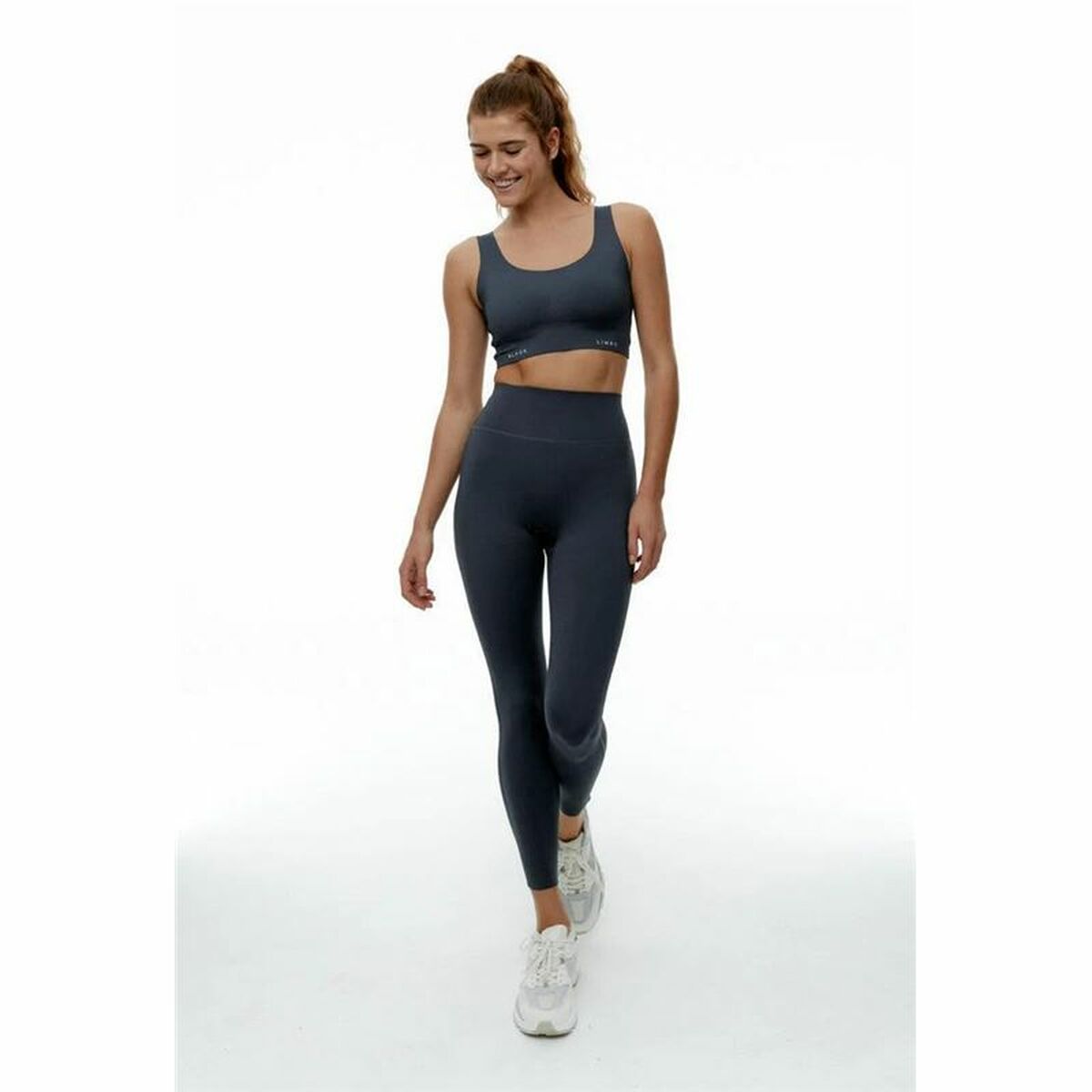Top Deportivo de Mujer Black Limba TPONGR Gris oscuro