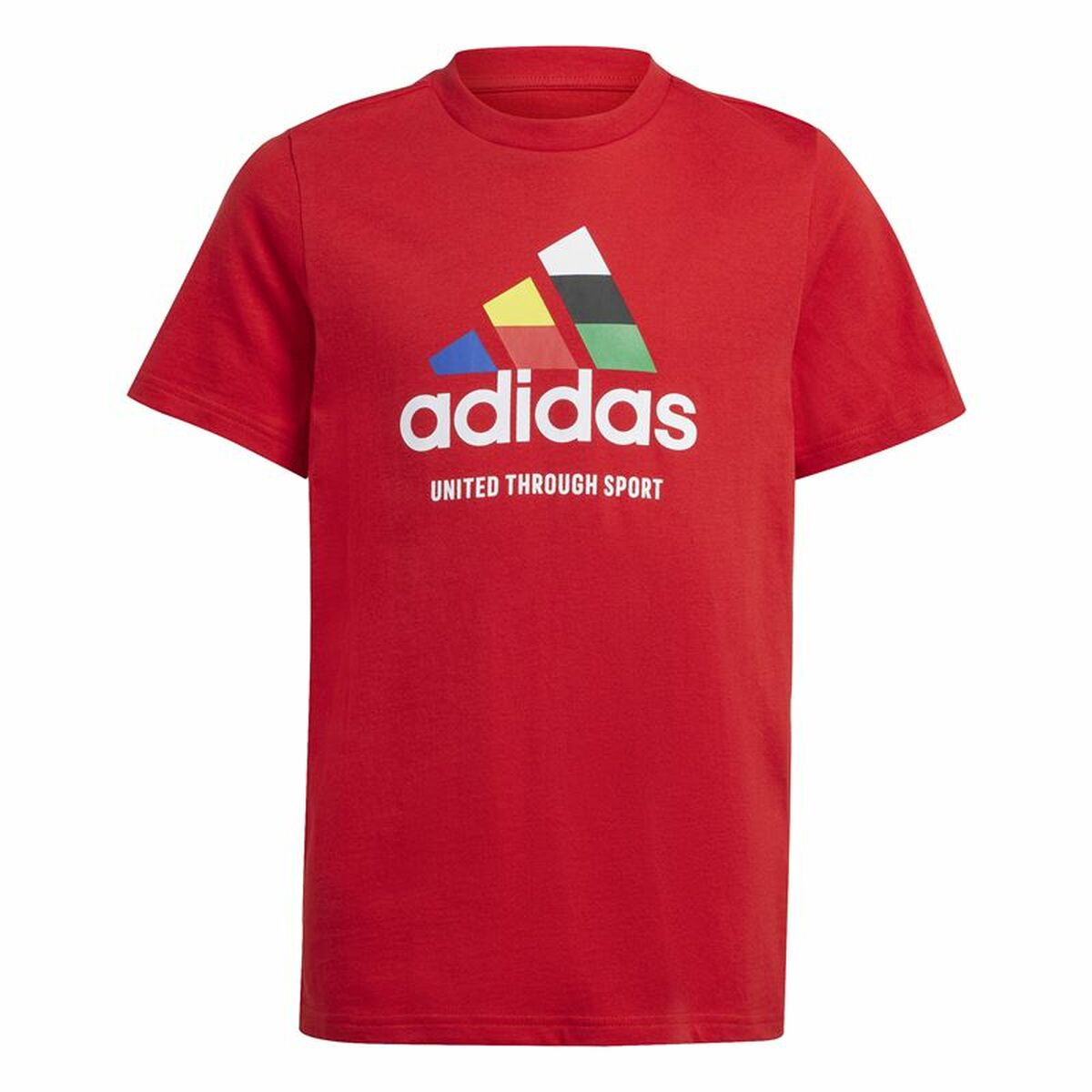 Camiseta de Manga Corta Unisex Adidas Tiro Nations Pack Graphic Rojo