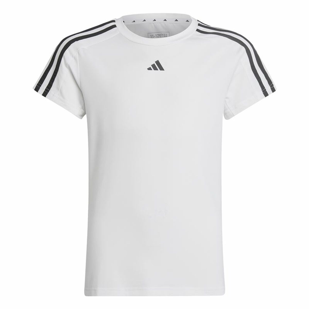 Camiseta de Manga Corta Unisex Adidas Training Essentials 3S Blanco