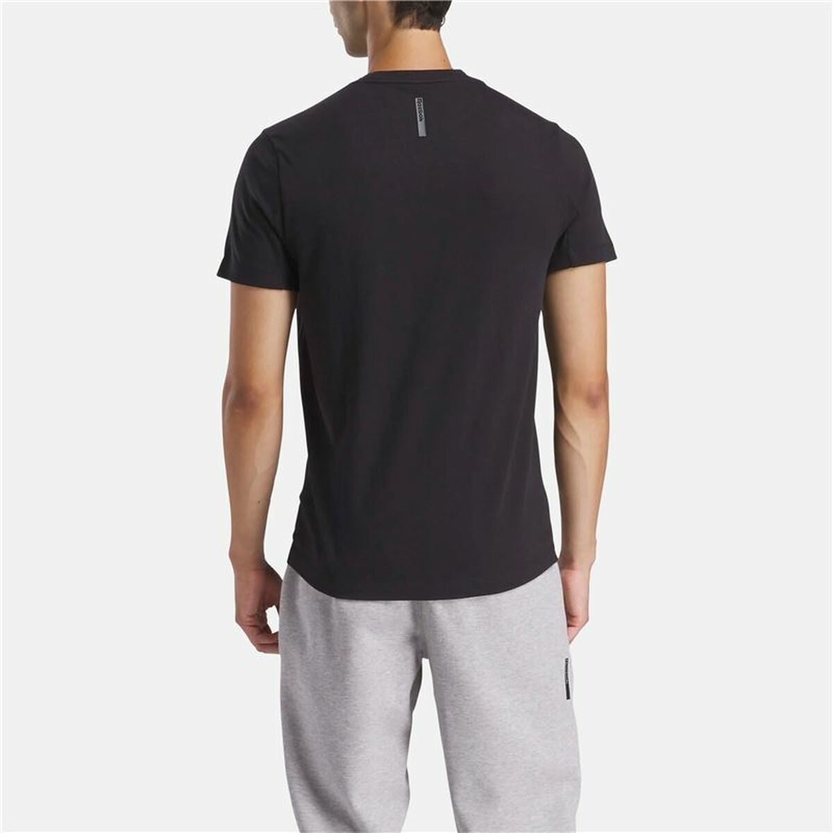 Camiseta de Manga Corta Hombre Reebok Reebok Athlete Tee Negro
