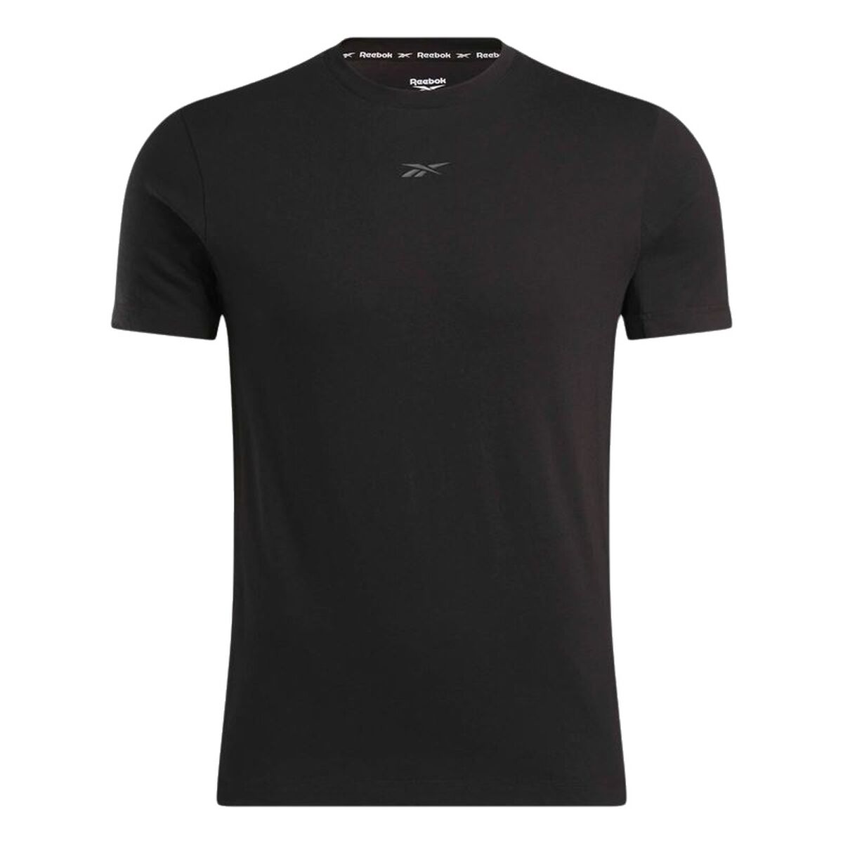 Camiseta de Manga Corta Hombre Reebok Reebok Athlete Tee Negro