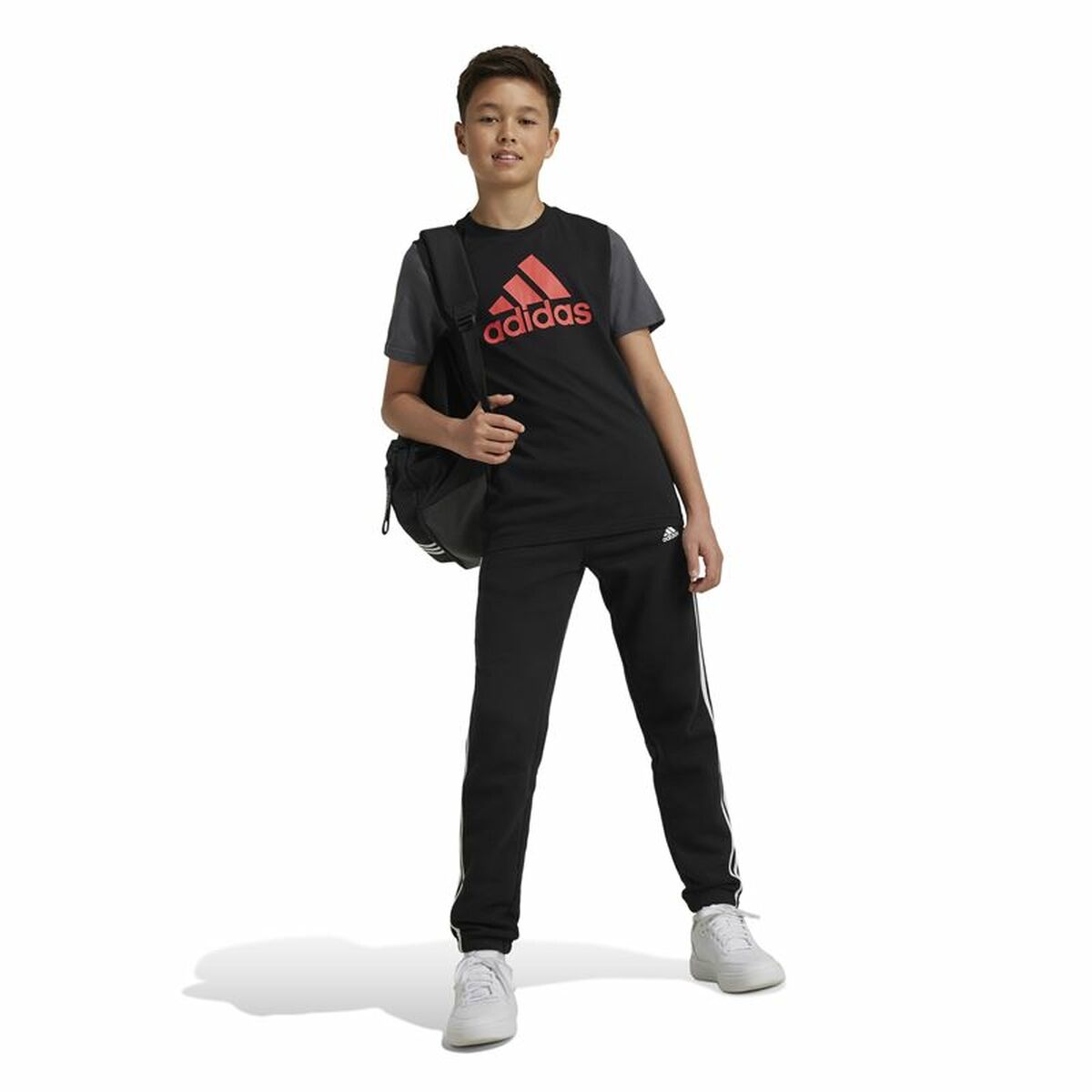 Camiseta de Manga Corta Unisex Adidas Essentials Negro