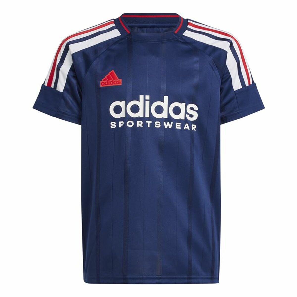 Camiseta de Manga Corta Unisex Adidas Tiro Nations Pack Azul